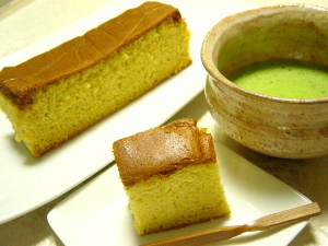 Kasutera au matcha