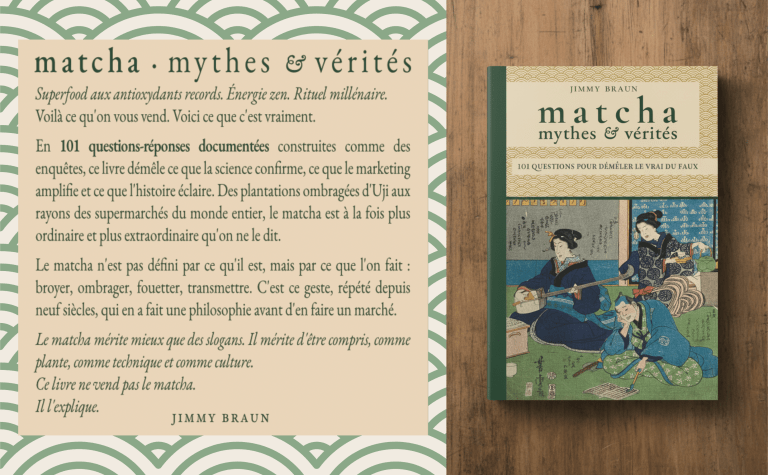 Quatrième de couverture du livre Matcha · Mythes & Vérités