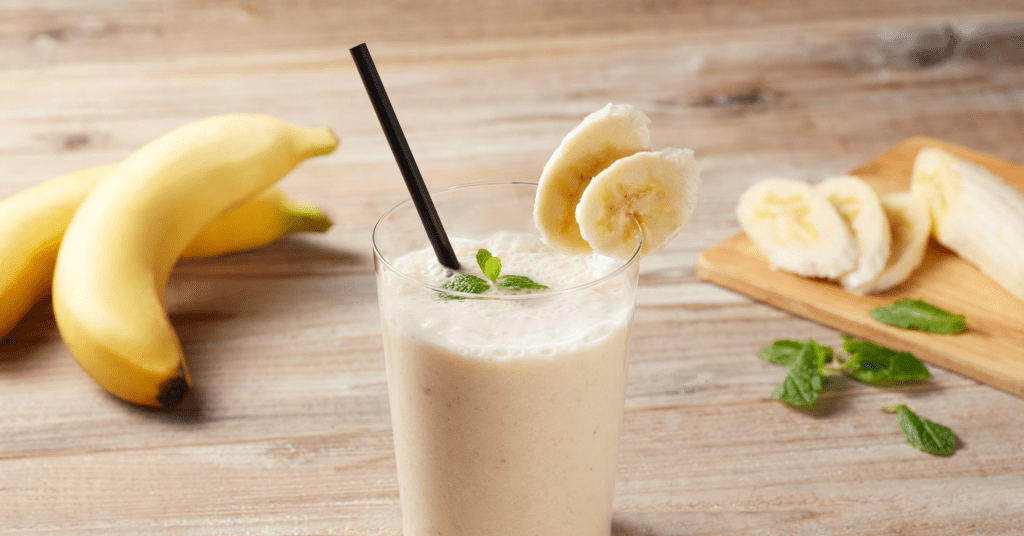 Smoothie banane et menthe